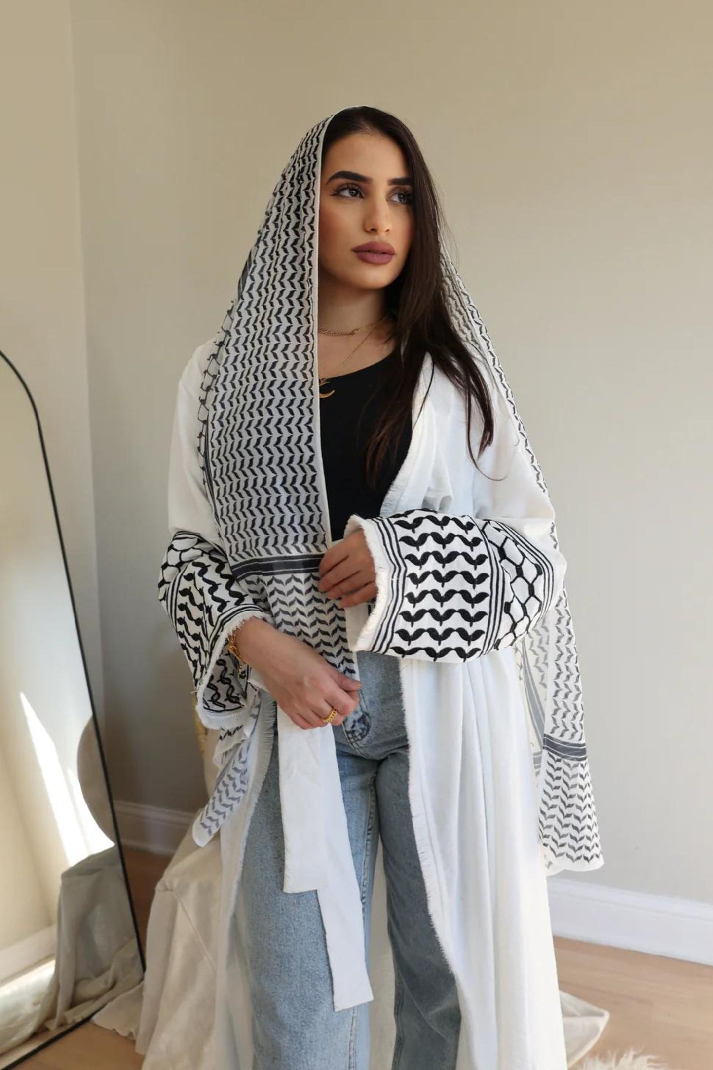 Palestine Keffiyeh Inspired Abaya